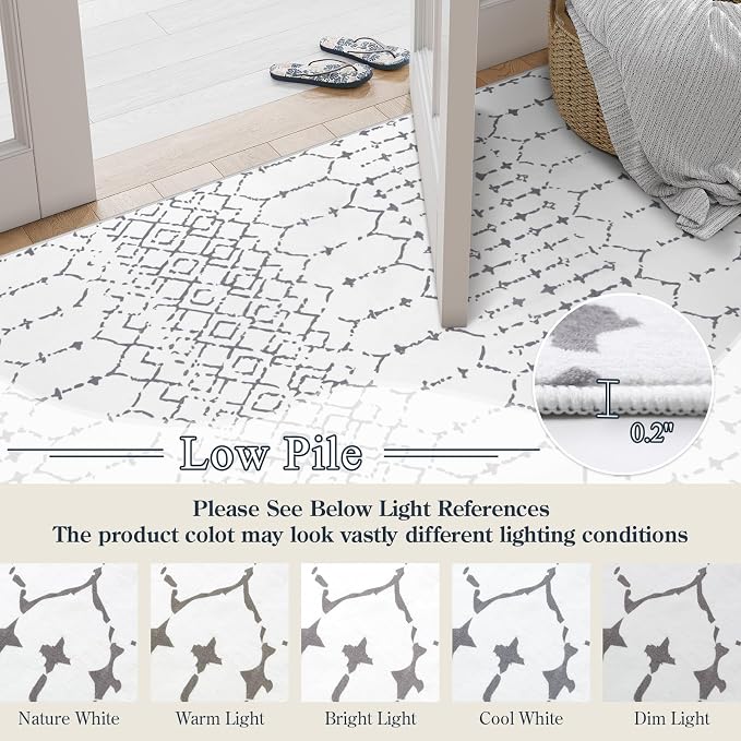 Lahome Moroccan 9x12 Washable Area Rug