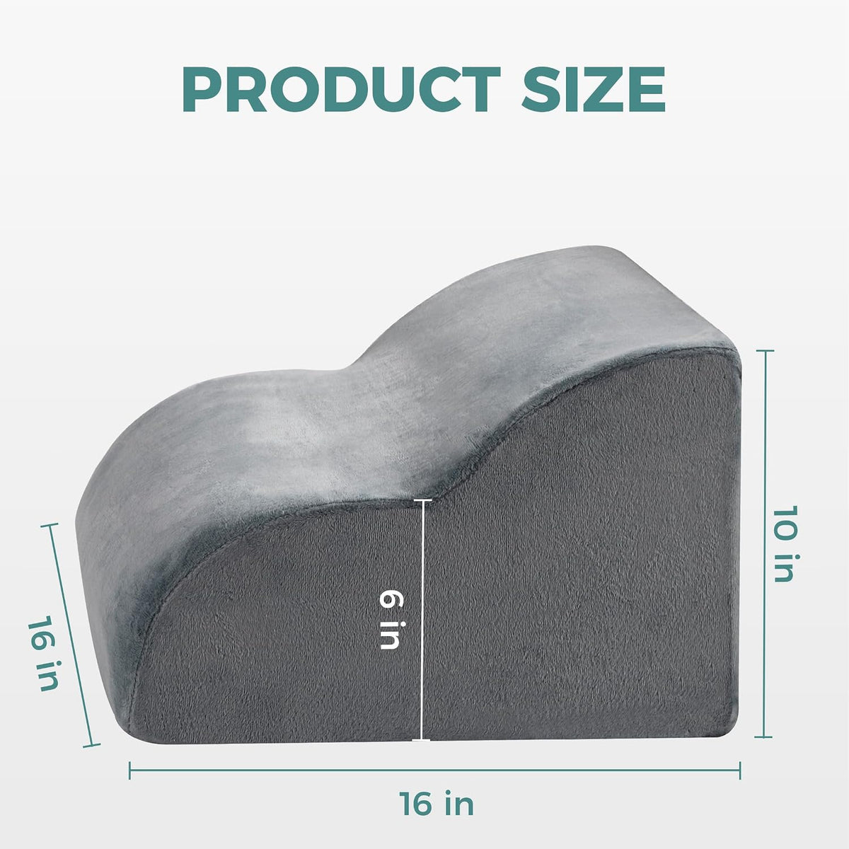 Ganondorf Ergonomic Foot Rest for Under Desk at Work Multi-Purpose Foot Stool Leg Elevation Pillow Back Support Cushion & Lap Desk Support, High-Density Foam with Washable Cover