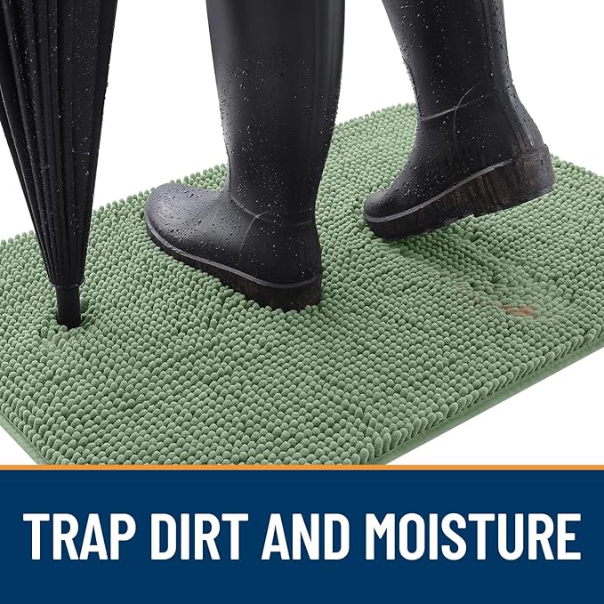 OLANLY Dog Door Mat for Muddy Paws 30x20, Absorbs Moisture and Dirt, Absorbent