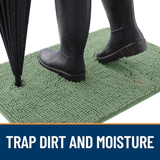 OLANLY Dog Door Mat for Muddy Paws 70x24, Absorbs Moisture and Dirt, Absorbent