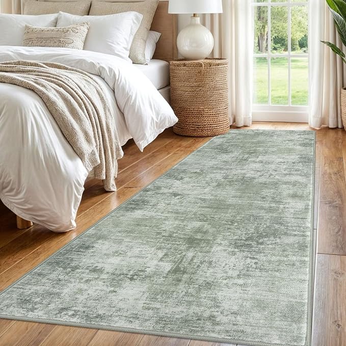 IOHOUZE Abstract Runner Rug 3x8 Ft Washable Runners