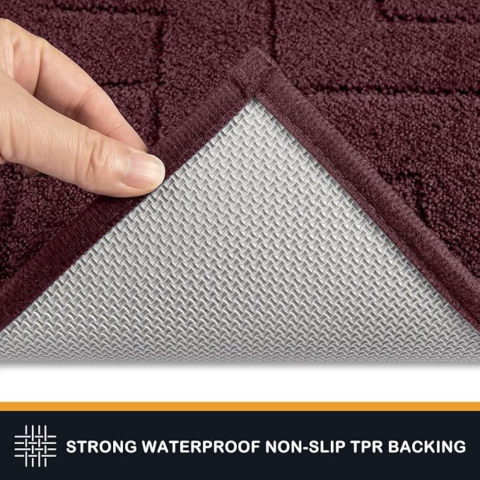 PURRUGS Dirt Trapping Door Mat 32" x 47", Non-Slip Machine Washable Entry Rug