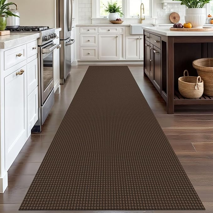 IOHOUZE Washable Runner Rug 3x12 Non Slip Rubber Backed Extra Long Hallway