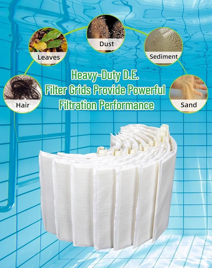 DE Grid 60 sq. ft. Swimming Pool Filter Set Replacement