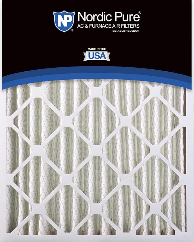 Nordic Pure 16x24x4 Pleated MERV 14 Air Filters 2 Pack