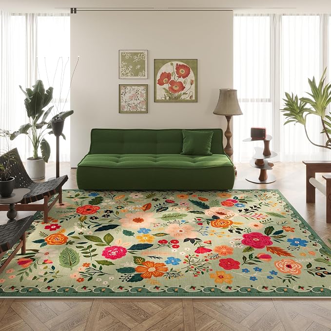 Rugcomf Area Rugs 8x10 Rug for Living Room Clearance Washable Boho Area Rug Non