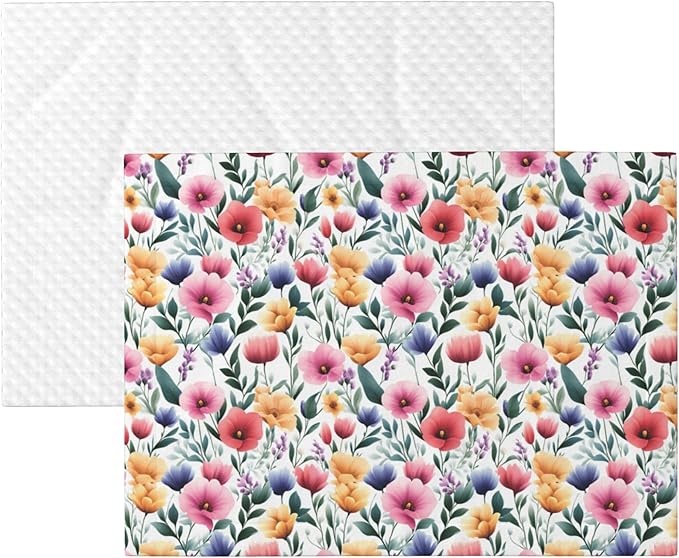 Floral Blanket for Dog Cat - Dog Blankets 23x16 Colorful Flowers Throw Blanket for Couch Sofa Bed
