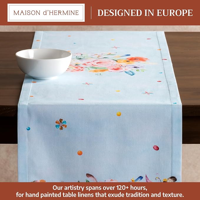Maison d' Hermine Table Runner 100% Cotton 14.50" x 72" | Table Runners 72