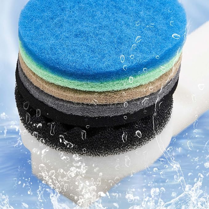 31 Pcs Compatible with Fluval Fx4/Fx5/Fx6 Replacement Filter Media, 3 Foam Block