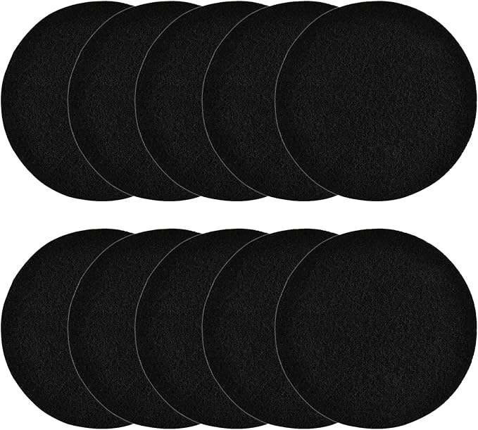 10Pcs 6.5 Inch Charcoal Filters