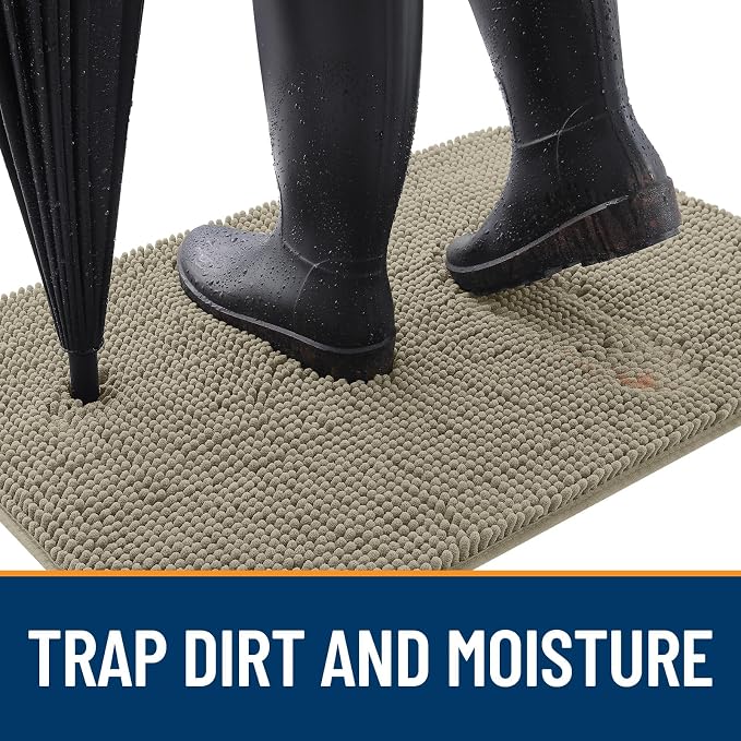 OLANLY Dog Door Mat for Muddy Paws 40x32, Absorbs Moisture and Dirt, Absorbent