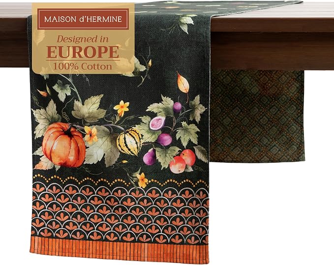 Maison d' Hermine Table Runner 100% Cotton 14.50" x 108" | Table Runners 108