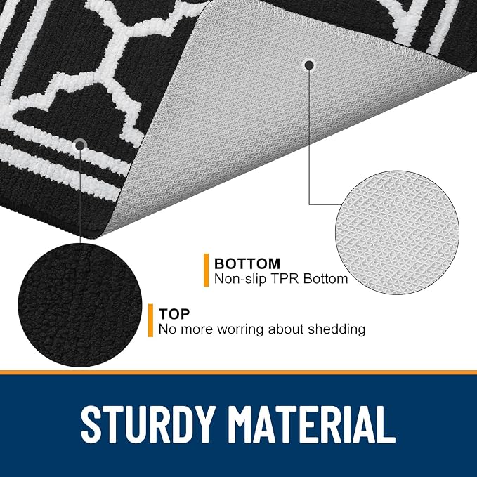 Buganda Indoor Door Mat, Dirt Resistant and Absorbent Entrance Mat, Low Profile