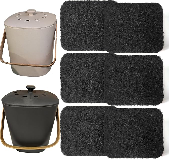 Compost Bin Odor Filters Replacement Oval Activated Carbon Filters