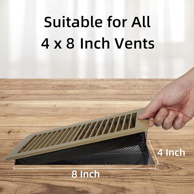 4 x 8'' Floor Vent Cover Trap, Floor Vent Screen Net