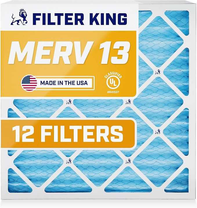Filter King 15x15x1 Air Filter | 12-PACK | MERV 13 HVAC Pleated A/C Furnace