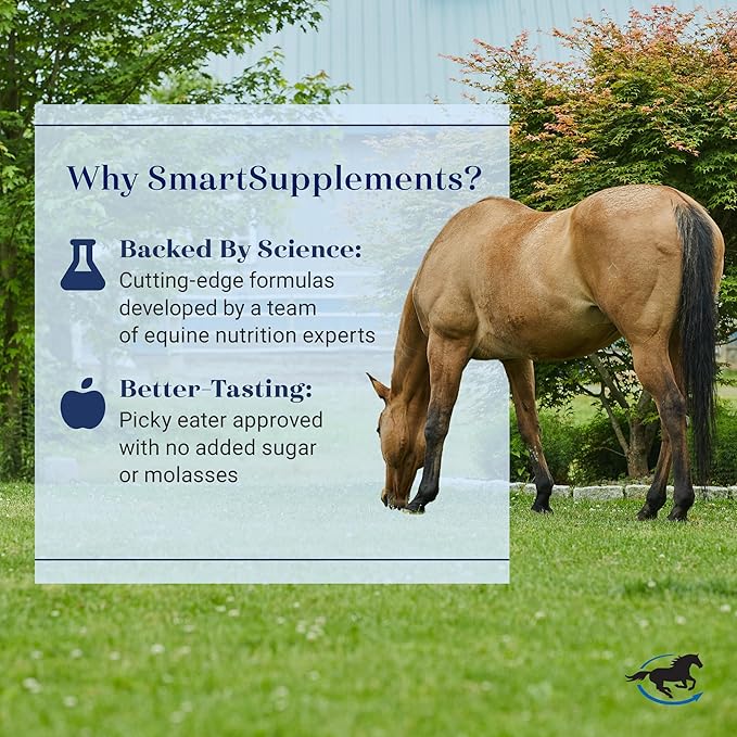 SmartCalm Pellets Horse Calming Supplement | No Added Sugar or Herbs | Equine Supplement | 56 Servings | 7.5 lb Bag