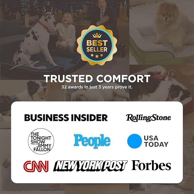 Bedsure XXL Orthopedic Dog Bed for Extra Large Dogs - Washable Giant Dog Cat Bed Waterproof, Comfort Dogs Couch Sofa with Washable Removable Cover, Pet Bed with Nonskid Bottom, Blue Navy, 52"
