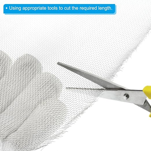 PATIKIL 40" L x 16" W Woven Wire Mesh, 20 Mesh 304 Stainless Steel Air Vent