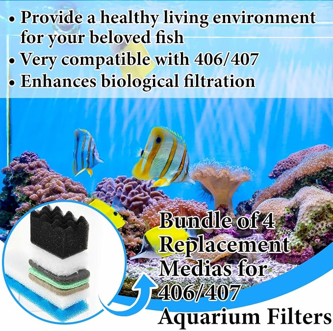 68 Pcs Canister Filter Media Kit Compatible