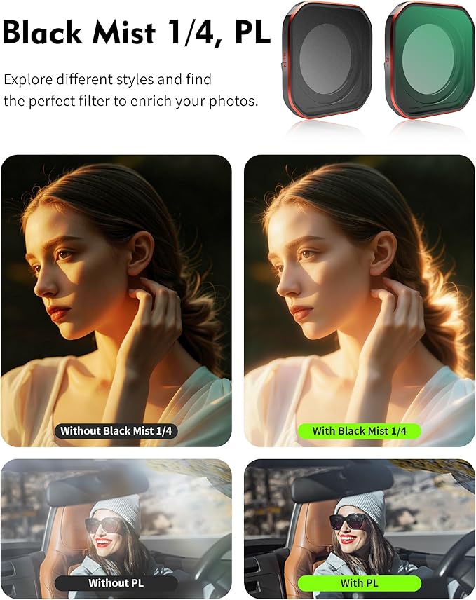 4-Pack Hybrid ND/CPL Filter Set