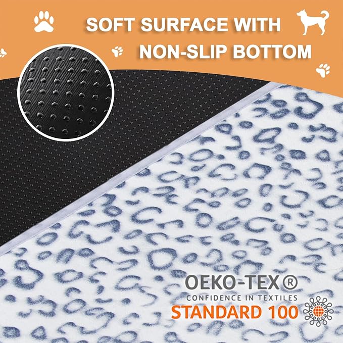 Qeils Reusable Puppy Pads, 2 Pack Washable Pee Pads for Dogs, Waterproof Non Slip Wee Wee pad, Absorbent and Leakproof Training Mats for Potty, Crate, Playpen, Bed, Sofa, 18"x 24"