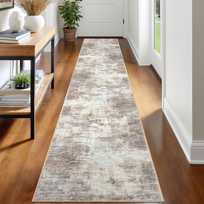 IOHOUZE Abstract Runner Rug 2x12 Ft Washable Runners