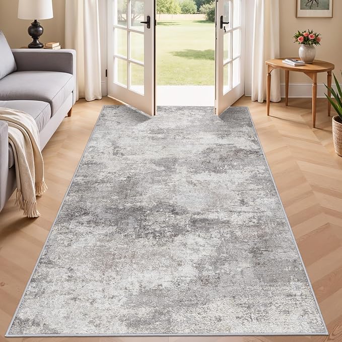 4x8 Rug Modern Abstract Wide Runners