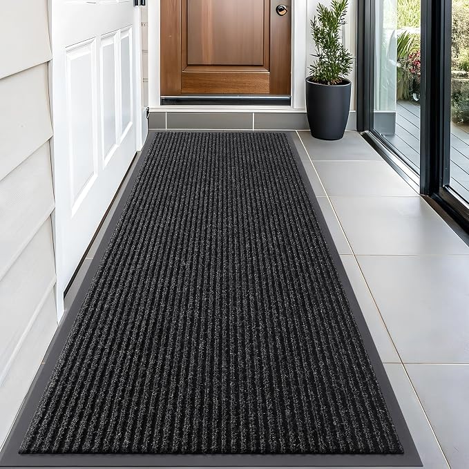 OLANLY Front Door Mat Indoor Outdoor Entrance, Waterproof Heavy Duty Doormat