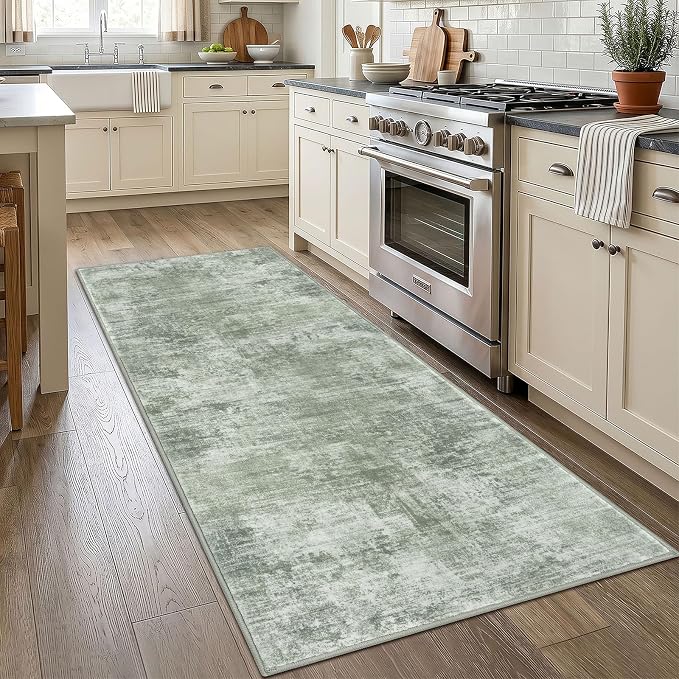 IOHOUZE Abstract Runner Rug 3x7 Ft Washable Runners