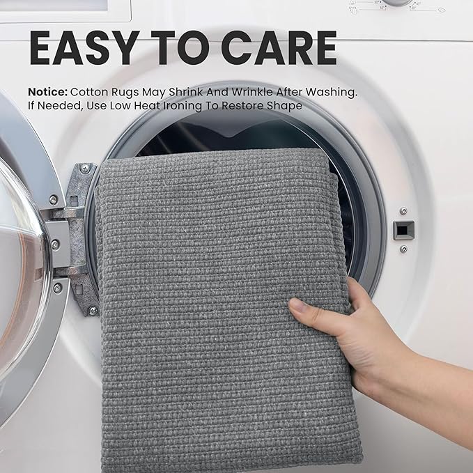 EARTHALL Washable Runner Rug 2.6x8 Ft Non Slip Runners