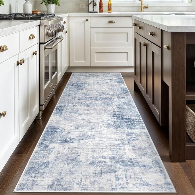 IOHOUZE Abstract Runner Rug 3x8 Ft Washable Runners