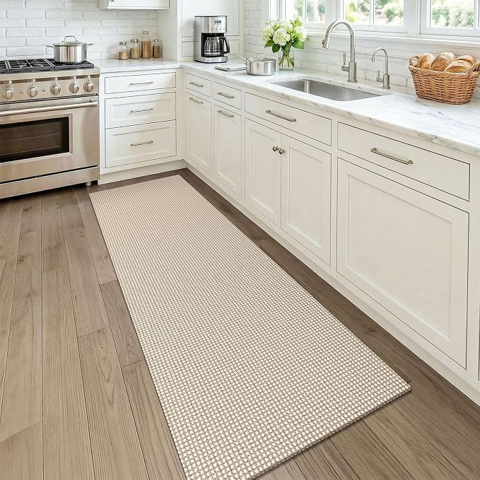 KOZYFLY Runners for Hallways 2x7 ft Washable Kitchen Runner Non Slip Rubber