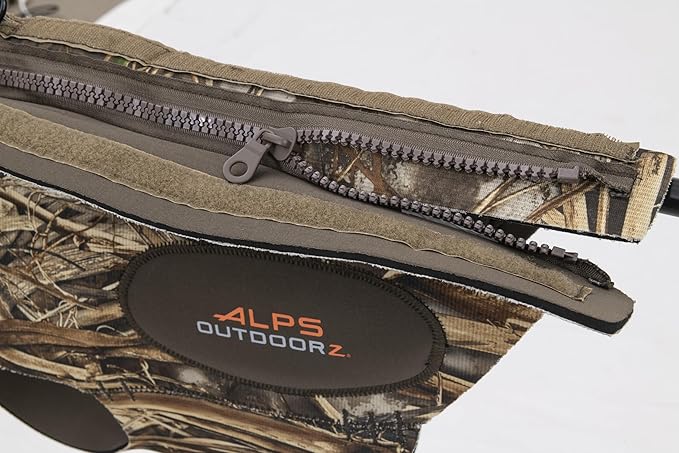 ALPS OutdoorZ Topflight Dog Vest, Dog Hunting Vest with 5mm Neoprene for Warmth, Contoured Neck Design, Buoyancy Flotation Pads, Easy Lift Handles, and Leash Clip, XX-Large - Realtree MAX-7