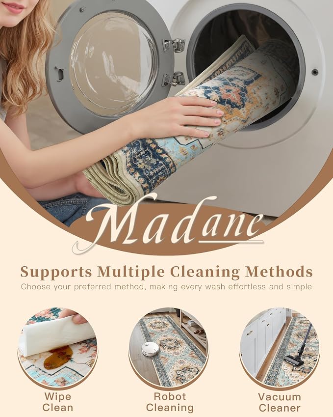 Madane Washable Runner Rug