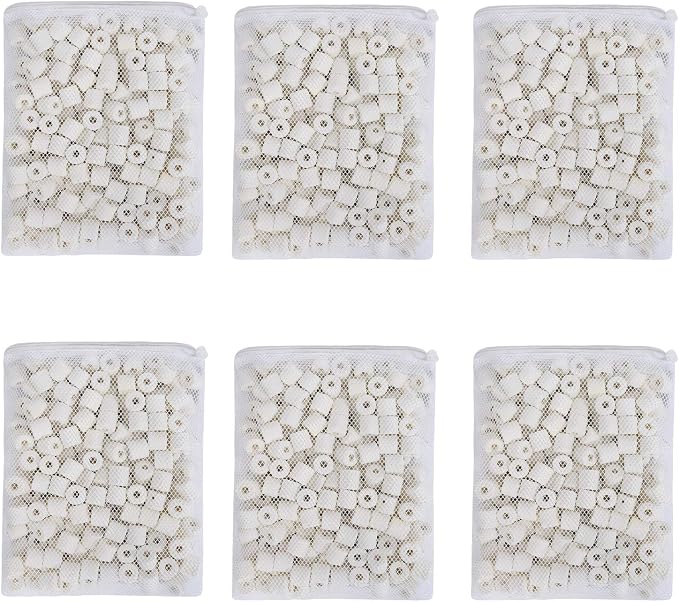 ALEGI Aquarium Premier Bulk Bio Ceramic Rings Filter Media