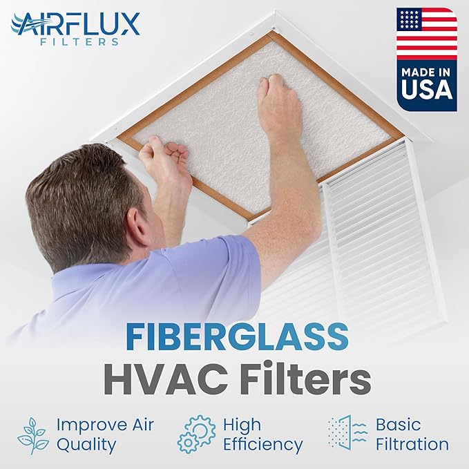 Fiberglass Air Filter -20x24x2Air Filter 12 Pack