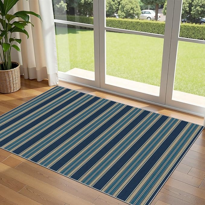 3x5 Striped Entry Rug