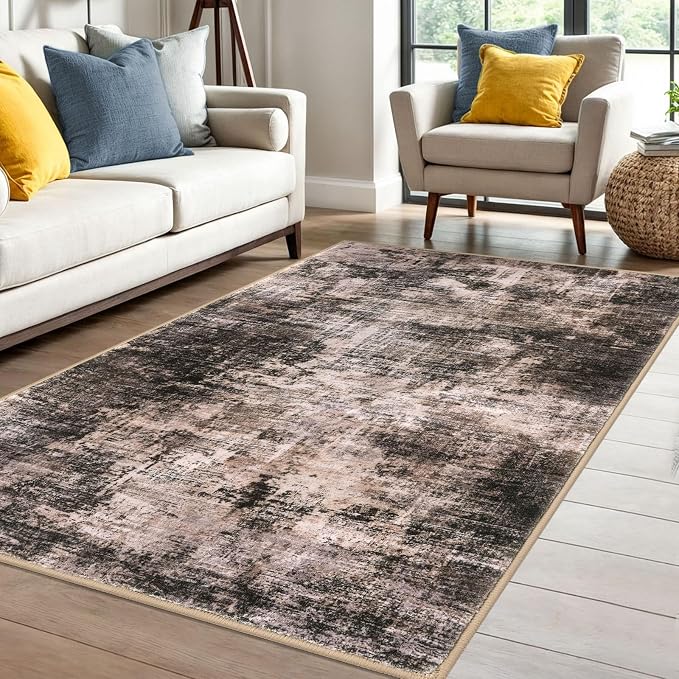 IOHOUZE Abstract Area Rug 4x6 Ft Washable Rugs
