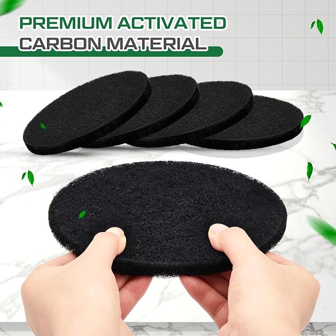 Pangda 4 Pack Oval-Shaped Charcoal Filters