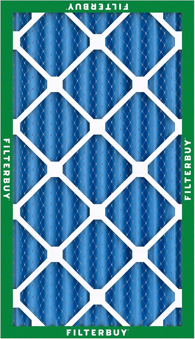 Filterbuy 12x25x4 Air Filter MERV 13 Optimal Smoke & Allergy Defense,