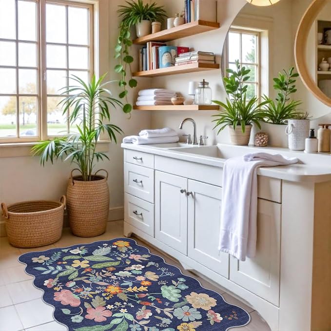 Washable 2x3 Area Rug for Entryway: Easy-Clean Carpet