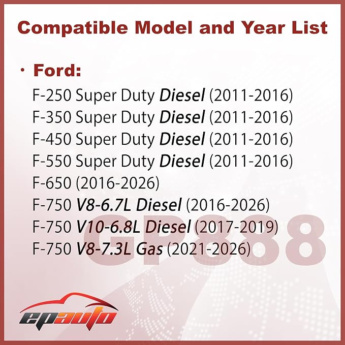 EPAuto GP888 Diesel Engine Air Filter Compatible