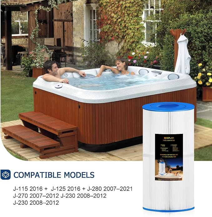 REEPLAR RPF2540 Hot Tub Filter Replace Jacuzzi 2540-381 Compatible