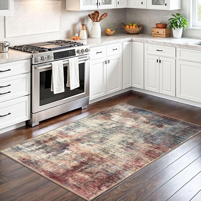 IOHOUZE Abstract Area Rug 3x5 Ft Washable Rugs