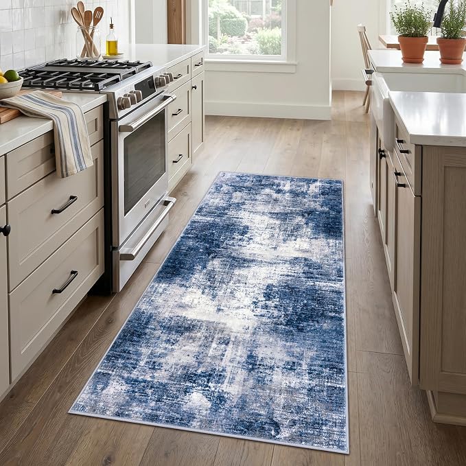 IOHOUZE Abstract Runner Rug 3x6 Ft Washable Runners