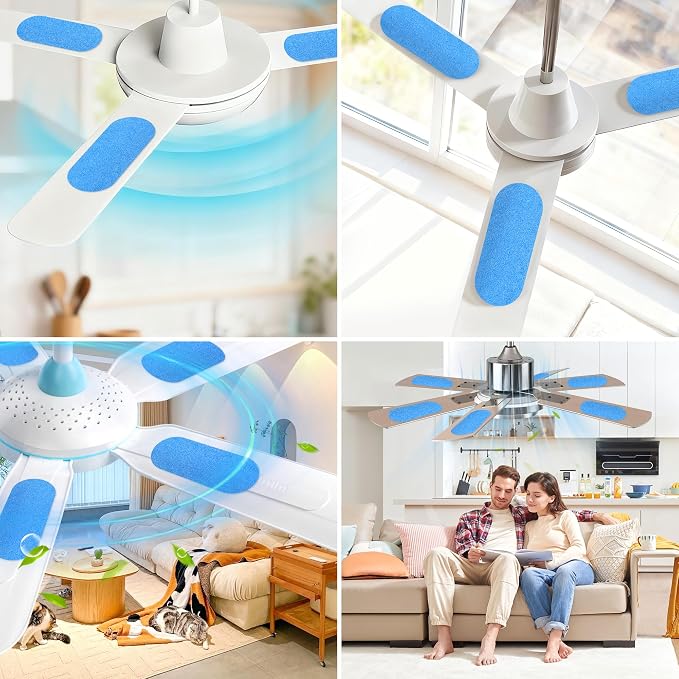 15Pcs Ceiling Fan Air Purifier Filters, Made