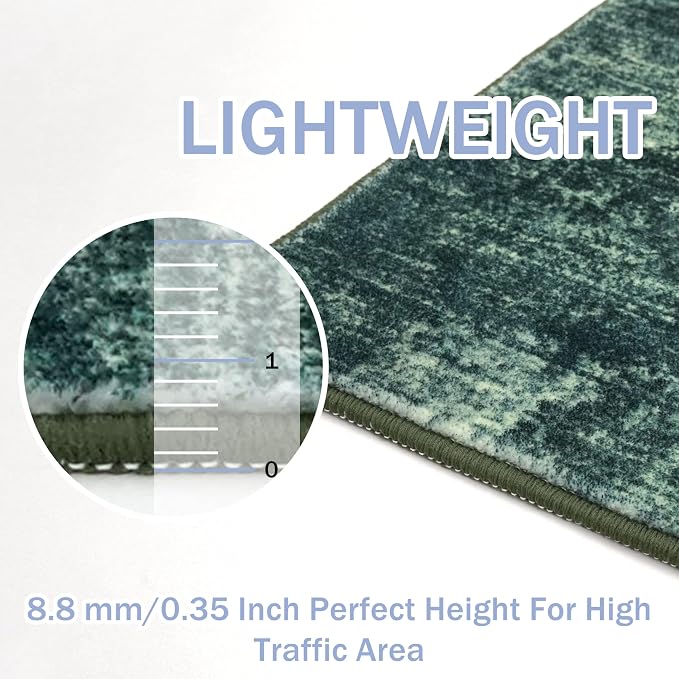 IOHOUZE Abstract Runner Rug 2x6 Ft Washable Runners
