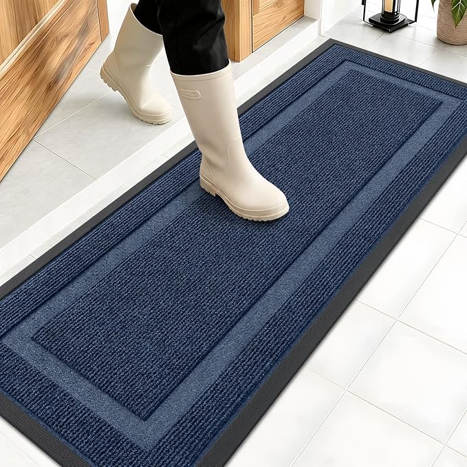 OLANLY Front Door Mat Indoor Outdoor Entrance, Waterproof All-Season,