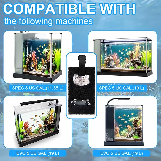 4 Set/48 Pcs Aquarium Filter Compatible